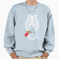 Funny Baseball Skeleton Mom Sweatshirt - Graphic Print for Adults - T-Shirt, Sweatshirt, Hoodie