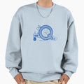 Moving Letter Initial Monogram Q Sweatshirt - Trendy Graphic Unisex - T-Shirt, Sweatshirt, Hoodie