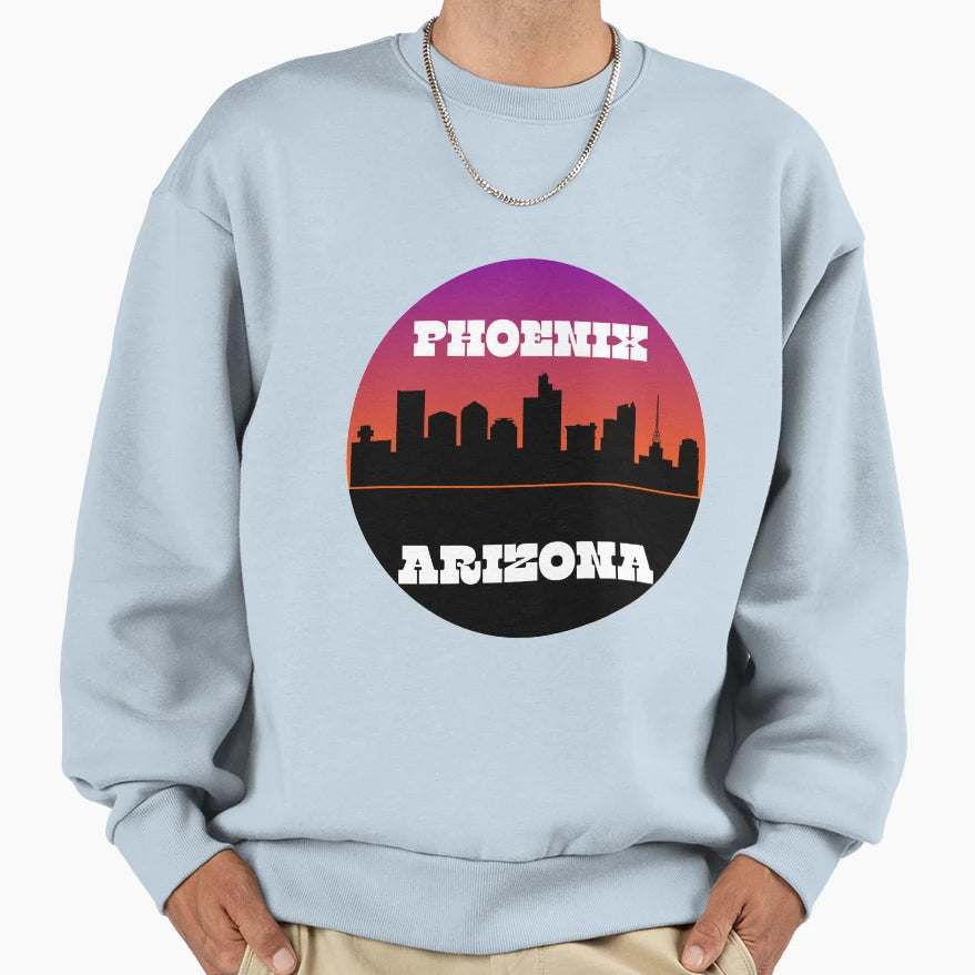 Phoenix Skyline Sweatshirt - Custom Art Print for Adults - T-Shirt, Sweatshirt, Hoodie