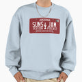 Suns Jam Az License Plate Maroon Sweatshirt - Unique Graphic for Adults - T-Shirt, Sweatshirt, Hoodie