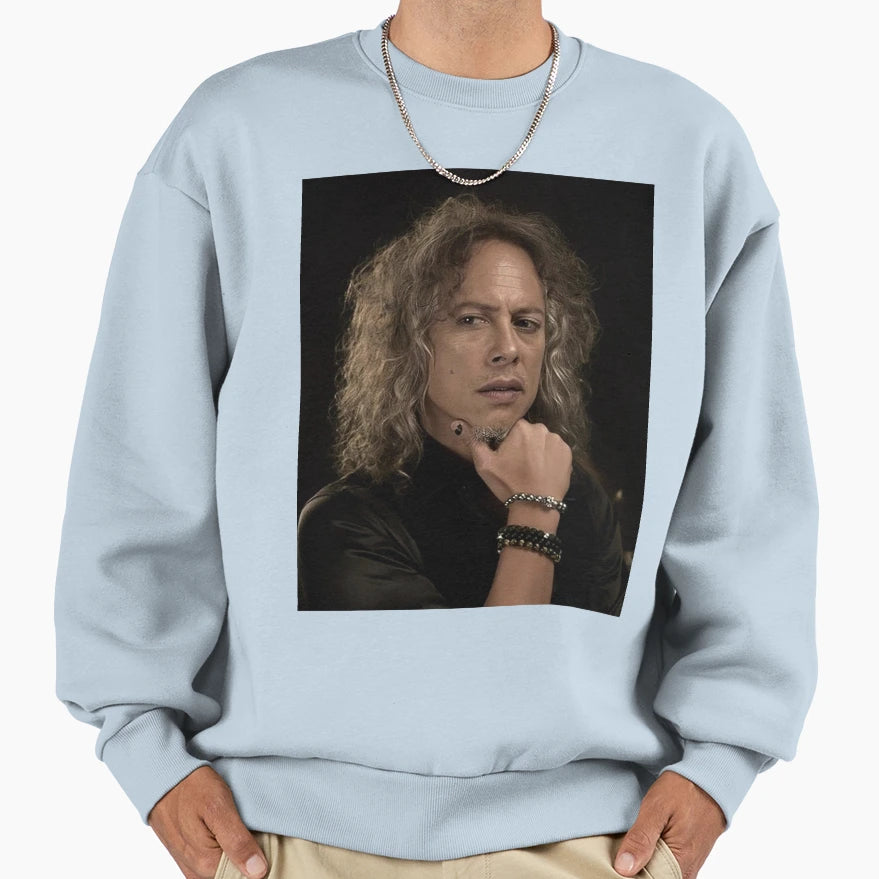 Kirk Hammett Aesthetic Sweatshirt - Trendy Graphic Men Women - T-Shirt, Sweatshirt, Hoodie