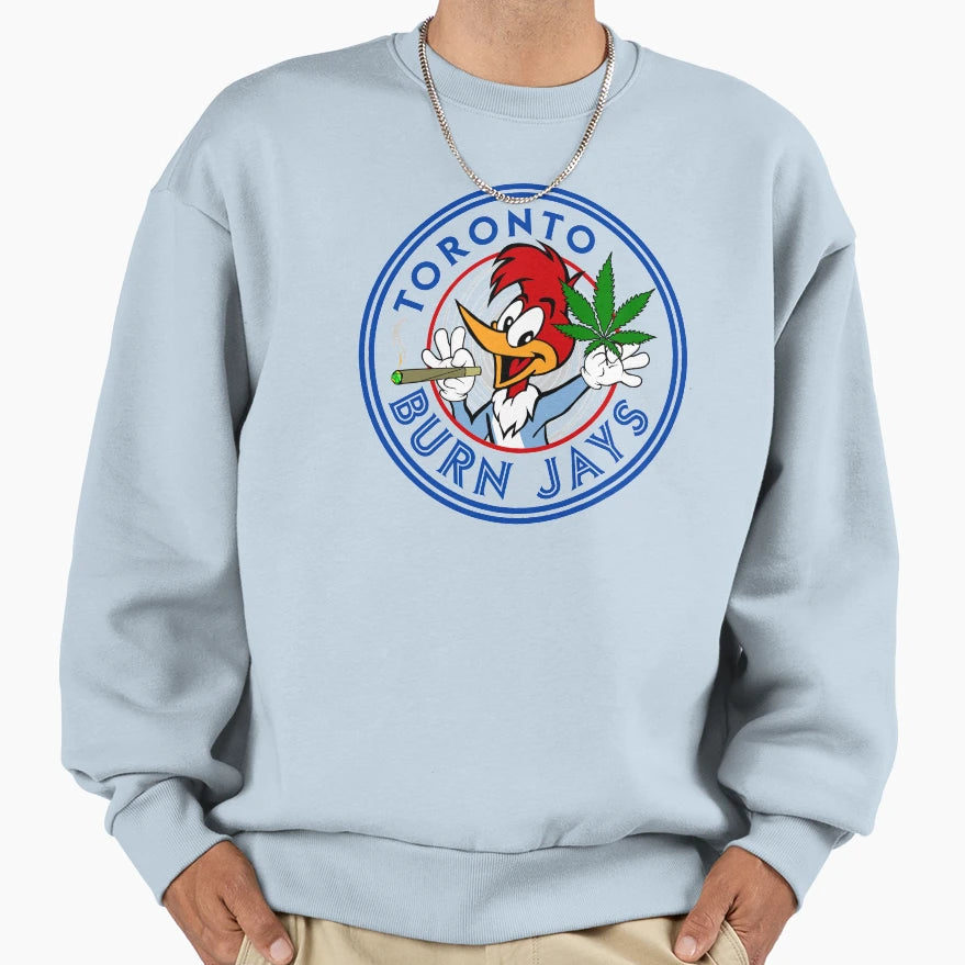 Toronto Burn Jays Sweatshirt - Minimalist Print for Adults - T-Shirt, Sweatshirt, Hoodie