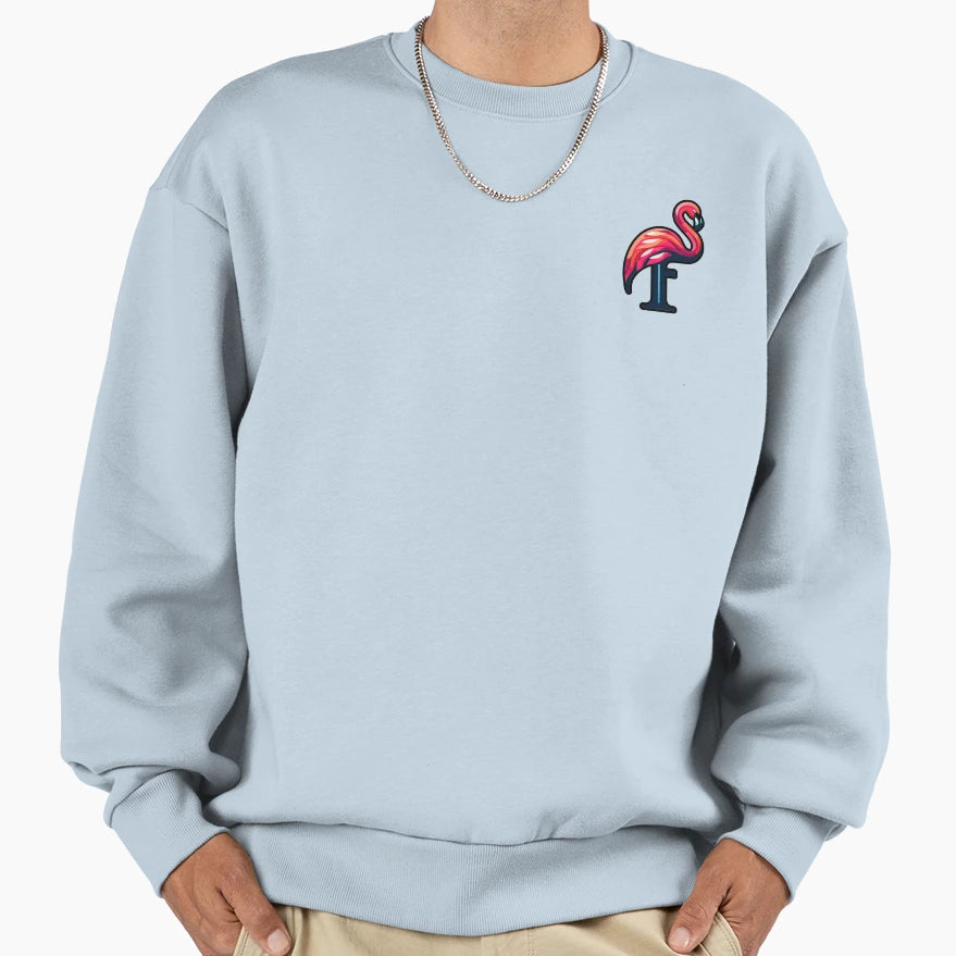 Flamingo Mixed Letter F Sweatshirt - Casual Everyday Wear Men Women - T-Shirt, Sweatshirt, Hoodie