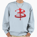 Red B Logo Buffy Sweatshirt - Novelty Apparel for Adults - T-Shirt, Sweatshirt, Hoodie