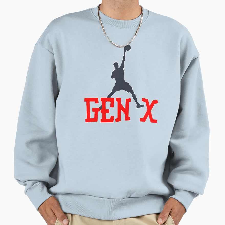 Basketball Genx Sweatshirt - Minimalist Print Men Women - T-Shirt, Sweatshirt, Hoodie