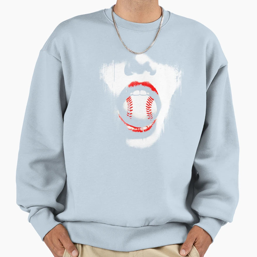 Baseball Sweatshirt - Custom Art Print Men Women - T-Shirt, Sweatshirt, Hoodie