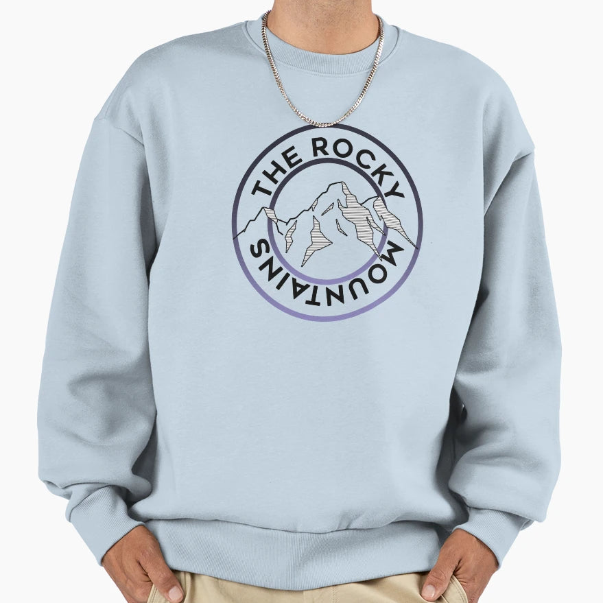 Rocky Mountains Sweatshirt - Novelty Apparel for Adults - T-Shirt, Sweatshirt, Hoodie
