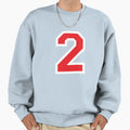 Jersey Number 2 Two Athletic Sweatshirt - Novelty Apparel for Adults - T-Shirt, Sweatshirt, Hoodie