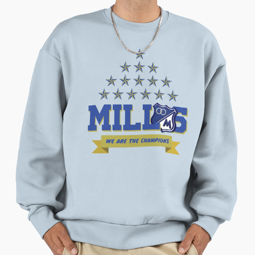 Millonarios De Colombia Sweatshirt - Graphic Print for Adults - T-Shirt, Sweatshirt, Hoodie