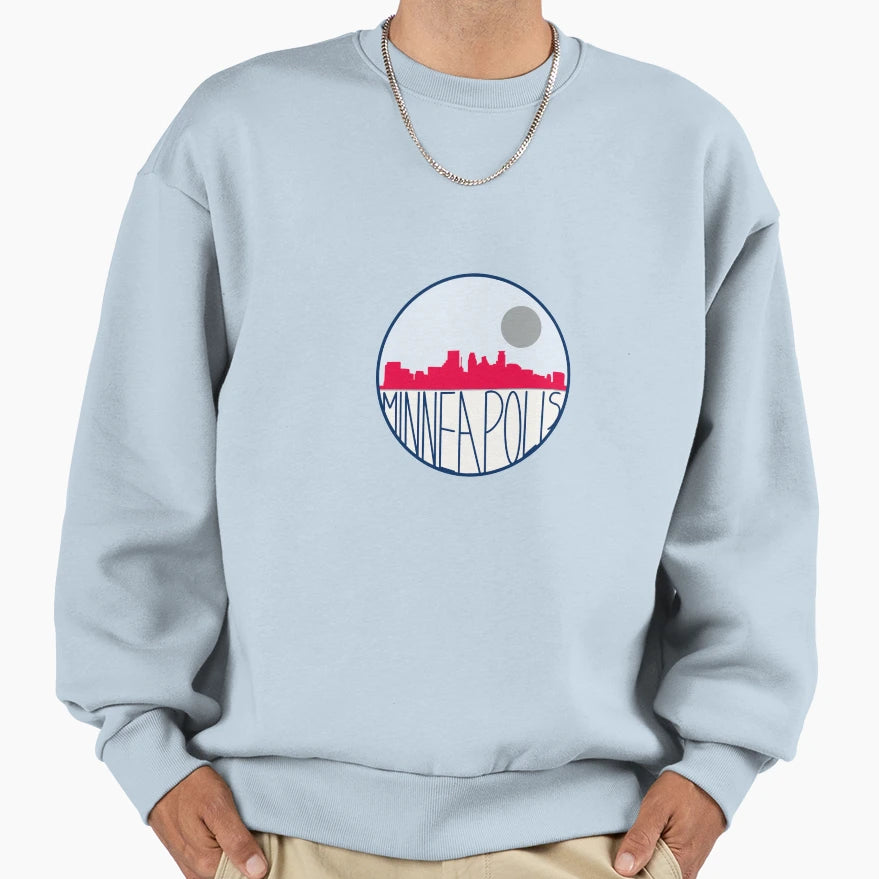 Minneapolis Skyline Sweatshirt - Casual Everyday Wear for Adults - T-Shirt, Sweatshirt, Hoodie