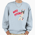 Mihashi Ren Nice Pitch Sweatshirt - Minimalist Print Unisex - T-Shirt, Sweatshirt, Hoodie