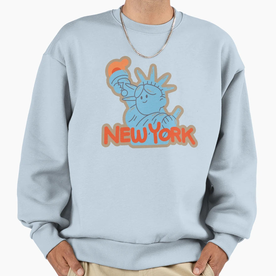 New York Sweatshirt - Fun Novelty Design Men Women - T-Shirt, Sweatshirt, Hoodie
