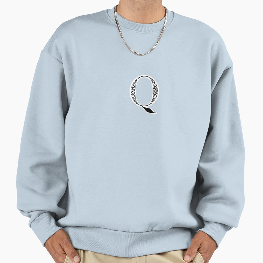 Q Initial Sweatshirt - Unique Graphic Unisex - T-Shirt, Sweatshirt, Hoodie
