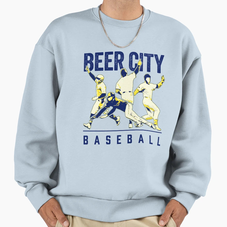 Beer City Baseball Fan Show Your Team T-Shirt - Custom Art Print Men Women - T-Shirt, Sweatshirt, Hoodie