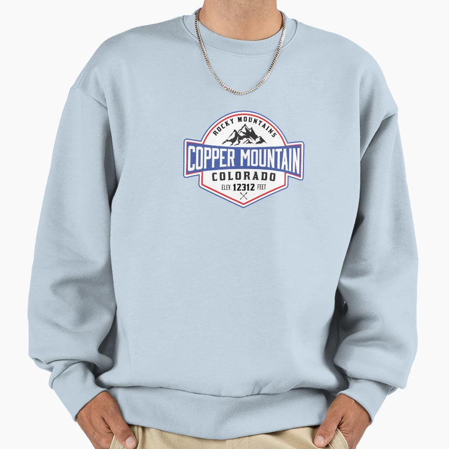 Skiing Copper Mountain Colorado Sweatshirt - Custom Art Print Men Women - T-Shirt, Sweatshirt, Hoodie