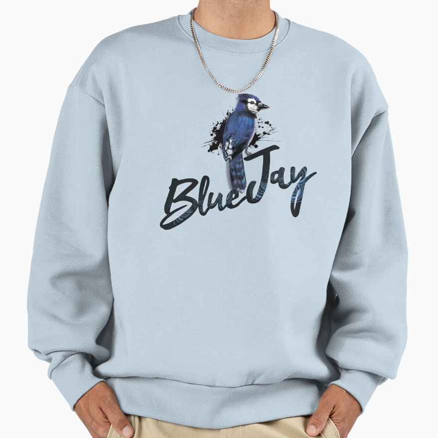 Blue Jay Sweatshirt - Custom Art Print for Adults - T-Shirt, Sweatshirt, Hoodie