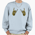 Rock N Roll Yellow Sweatshirt - Minimalist Print for Adults - T-Shirt, Sweatshirt, Hoodie