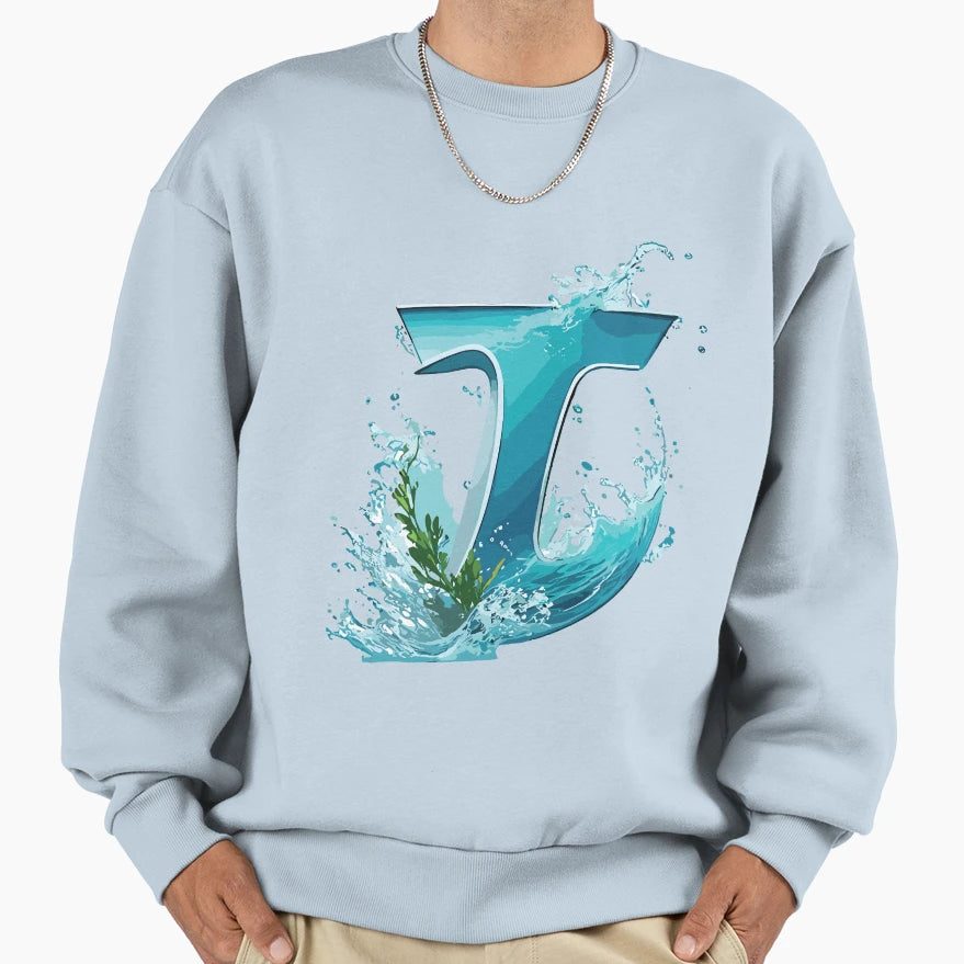 Tranquil Harmony T Vector Typography Sweatshirt - Novelty Apparel Unisex - T-Shirt, Sweatshirt, Hoodie