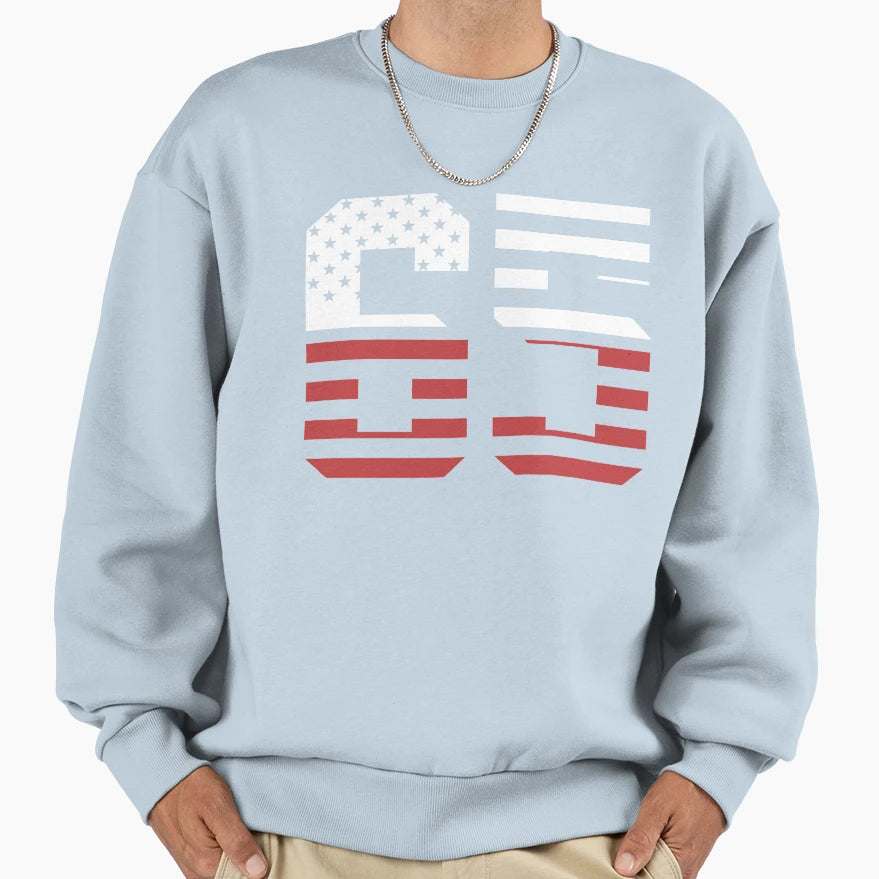 Usa Flag 65 1965 Sweatshirt - Fun Novelty Design for Adults - T-Shirt, Sweatshirt, Hoodie