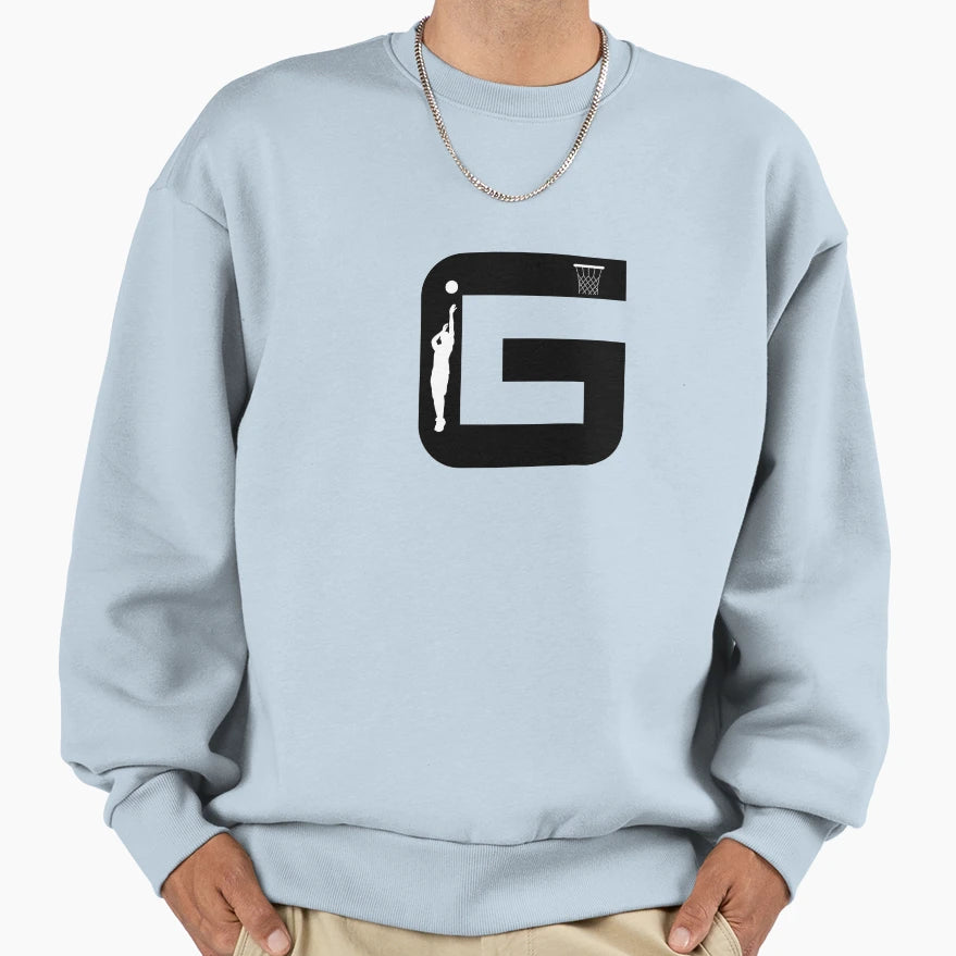 Personalized Basketball Initial G Sweatshirt - Unique Graphic Men Women - T-Shirt, Sweatshirt, Hoodie