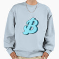 Blue B Sweatshirt - Aesthetic Graphic Men Women - T-Shirt, Sweatshirt, Hoodie