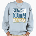 Straight Outta Kansas Sweatshirt - Custom Art Print Men Women - T-Shirt, Sweatshirt, Hoodie