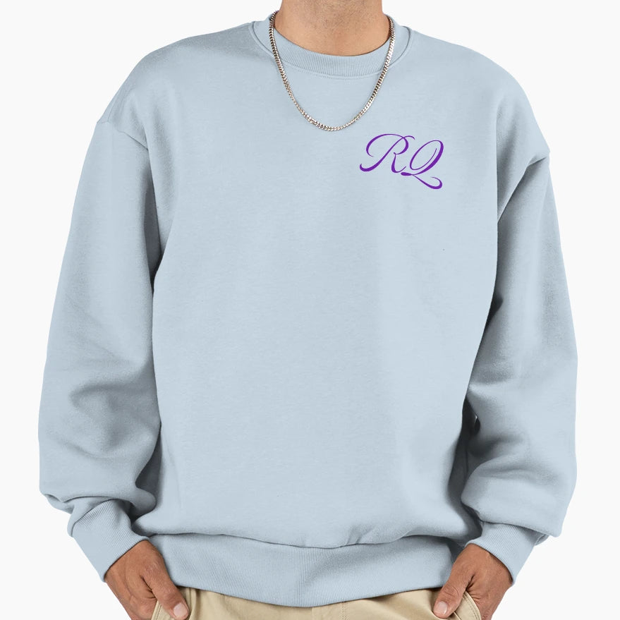 Rq Initial Sweatshirt - Minimalist Print Men Women - T-Shirt, Sweatshirt, Hoodie