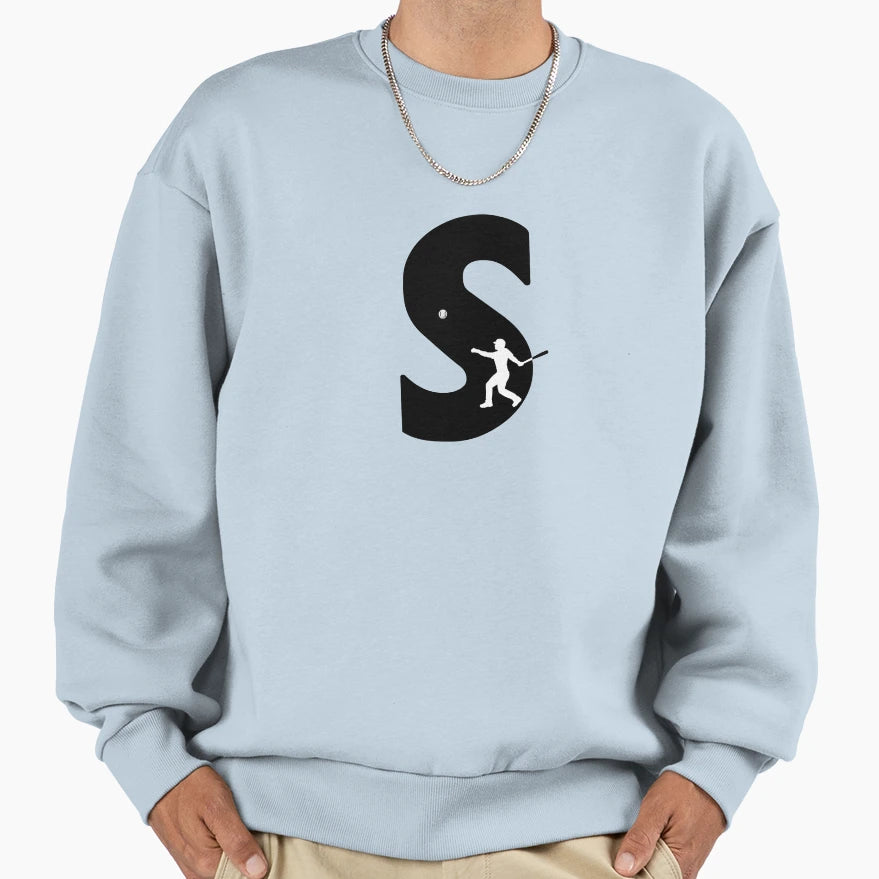Personalized Baseball Initial S Sweatshirt - Streetwear Style Unisex - T-Shirt, Sweatshirt, Hoodie
