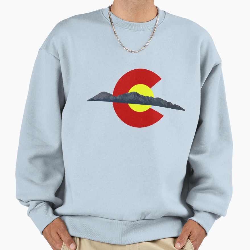 Colorado Mountains Sweatshirt - Unique Graphic Unisex - T-Shirt, Sweatshirt, Hoodie