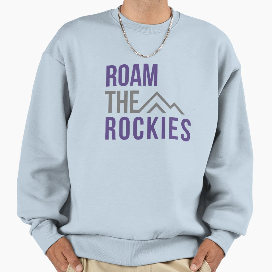 Roam Rockies Sweatshirt - Custom Art Print Men Women - T-Shirt, Sweatshirt, Hoodie