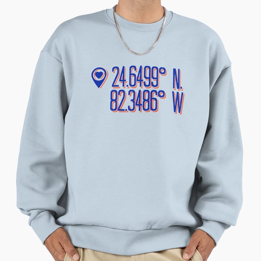 Swamp Coordinates Sweatshirt - Minimalist Print for Adults - T-Shirt, Sweatshirt, Hoodie