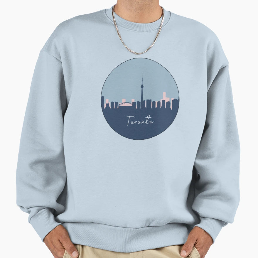 Toronto Skyline Sweatshirt - Minimalist Print for Adults - T-Shirt, Sweatshirt, Hoodie