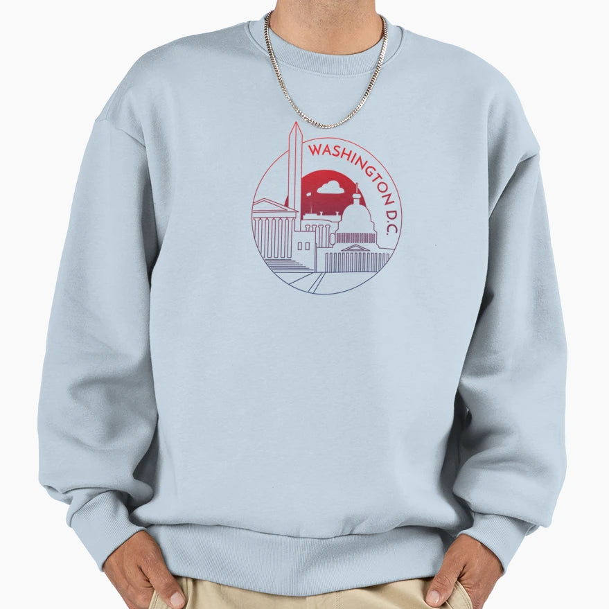 Washington Dc City Sweatshirt - Graphic Print for Adults - T-Shirt, Sweatshirt, Hoodie