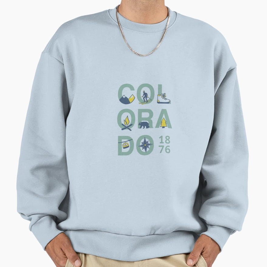 Colorado Sweatshirt - Minimalist Print Unisex - T-Shirt, Sweatshirt, Hoodie