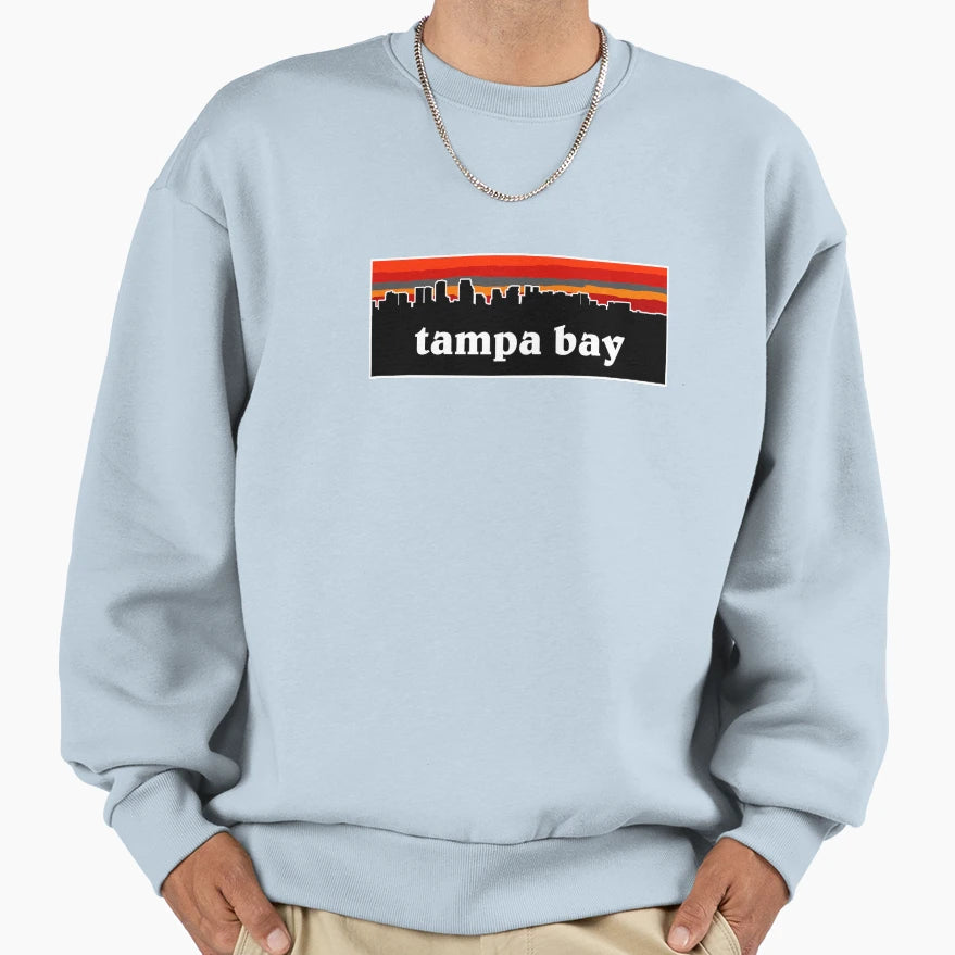 Tampa Bay Cityscape Football Sweatshirt - Graphic Print Unisex - T-Shirt, Sweatshirt, Hoodie