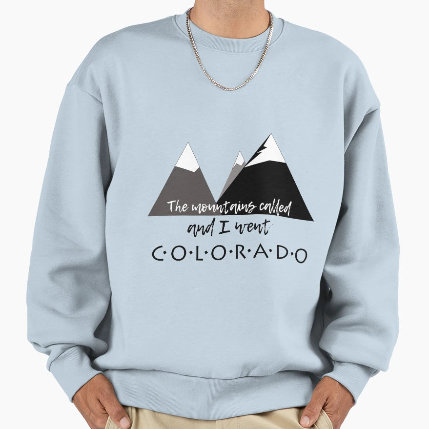 Mountains Called And I Went Sweatshirt - Aesthetic Graphic for Adults - T-Shirt, Sweatshirt, Hoodie
