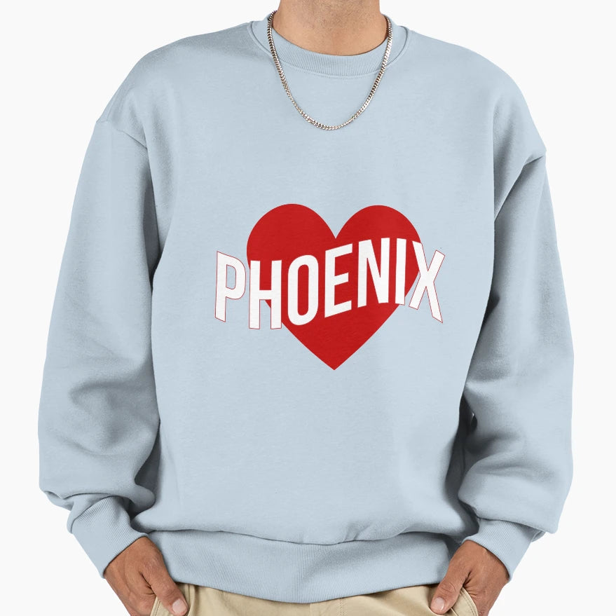 Phoenix Heart Sweatshirt - Unique Graphic Unisex - T-Shirt, Sweatshirt, Hoodie