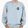 Two Tone Linear Stylized Manta Sweatshirt - Graphic Print Unisex - T-Shirt, Sweatshirt, Hoodie