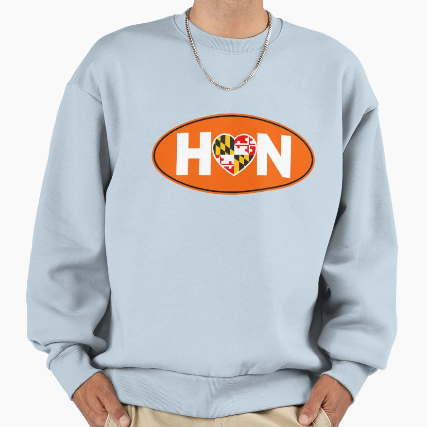 Maryland Hon Sweatshirt - Minimalist Print Unisex - T-Shirt, Sweatshirt, Hoodie