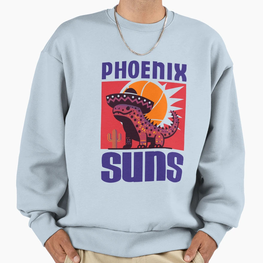 Phoenix Suns Lizard 80S Sweatshirt - Novelty Apparel Unisex - T-Shirt, Sweatshirt, Hoodie