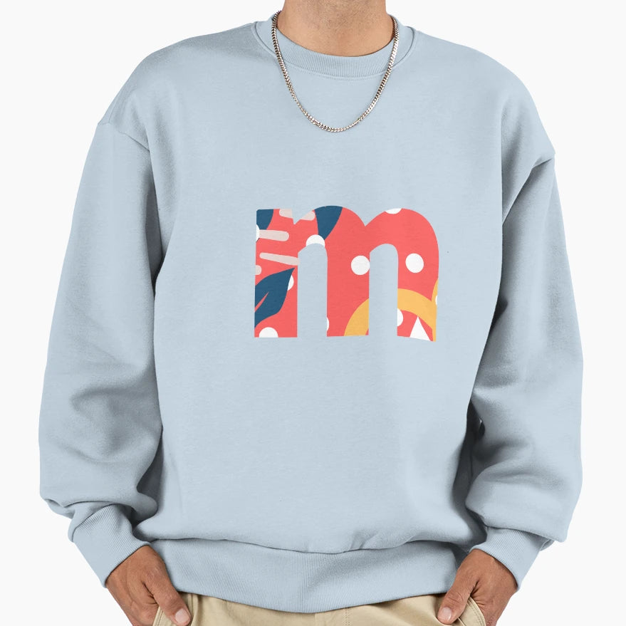 Letter M Sweatshirt - Aesthetic Graphic for Adults - T-Shirt, Sweatshirt, Hoodie