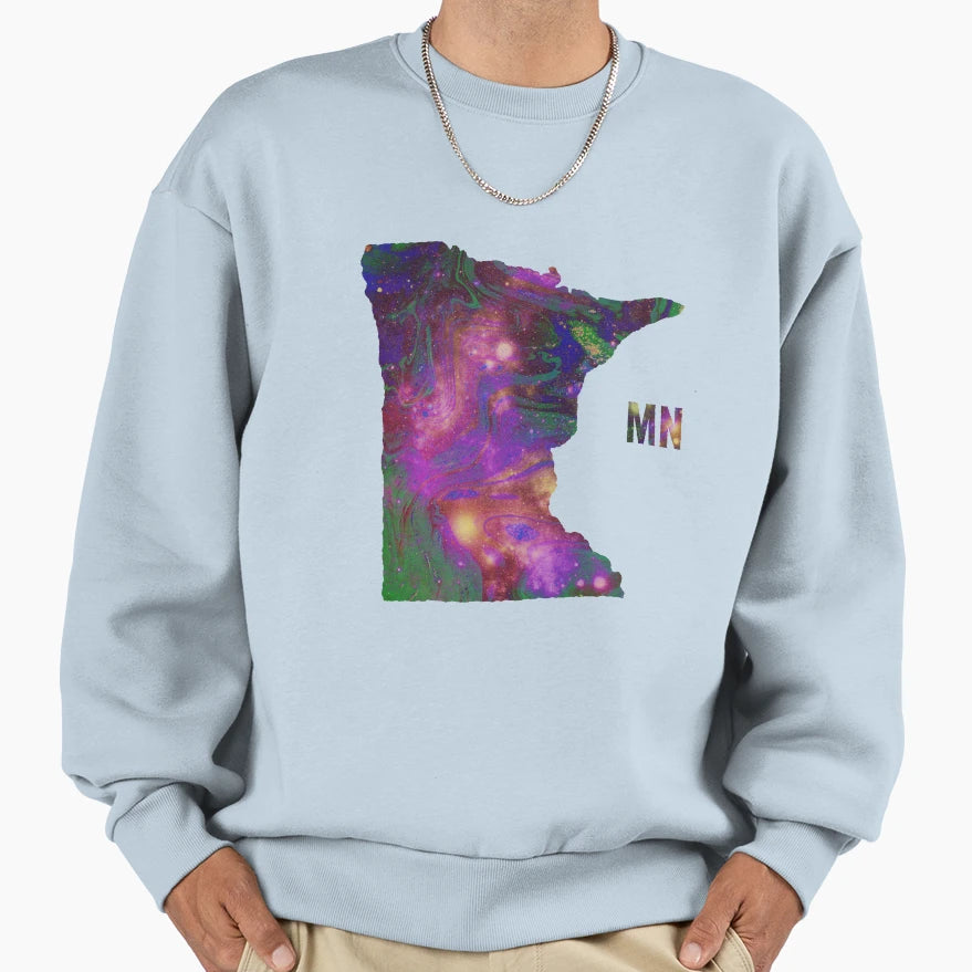 Minnesota Galaxy Sweatshirt - Aesthetic Graphic Men Women - T-Shirt, Sweatshirt, Hoodie