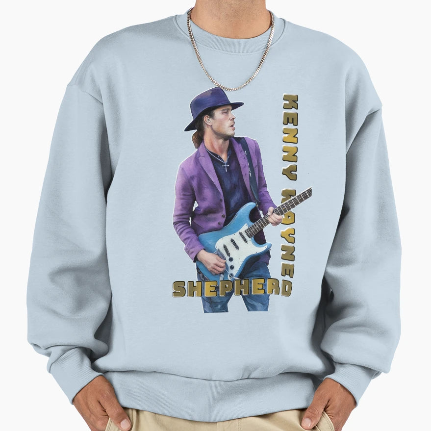 Kenny Wayne Shepherd Blue Strat Sweatshirt - Novelty Apparel Men Women - T-Shirt, Sweatshirt, Hoodie