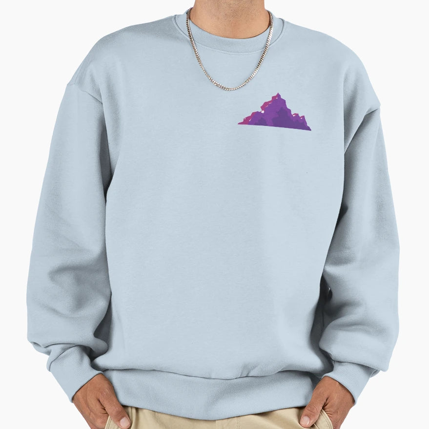 Purple Mountains Sweatshirt - Graphic Print for Adults - T-Shirt, Sweatshirt, Hoodie