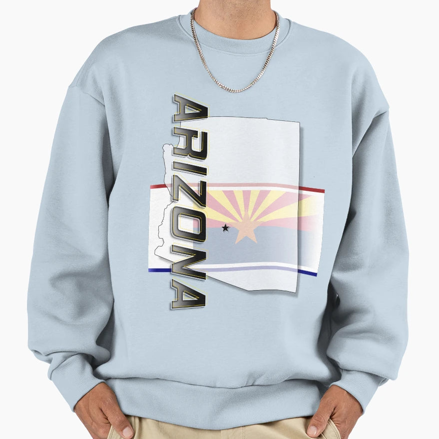 Arizona Vertical Sweatshirt - Graphic Print for Adults - T-Shirt, Sweatshirt, Hoodie