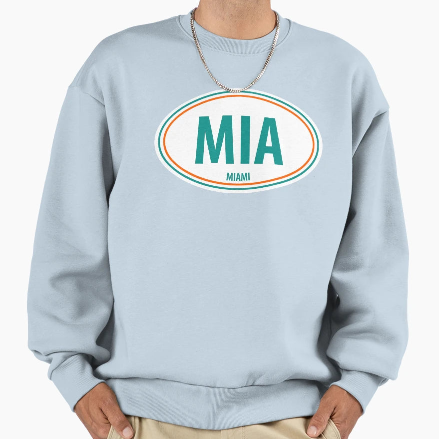 Mia Euro Sweatshirt - Minimalist Print Unisex - T-Shirt, Sweatshirt, Hoodie