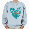 Miami Heart Sweatshirt - Casual Everyday Wear for Adults - T-Shirt, Sweatshirt, Hoodie