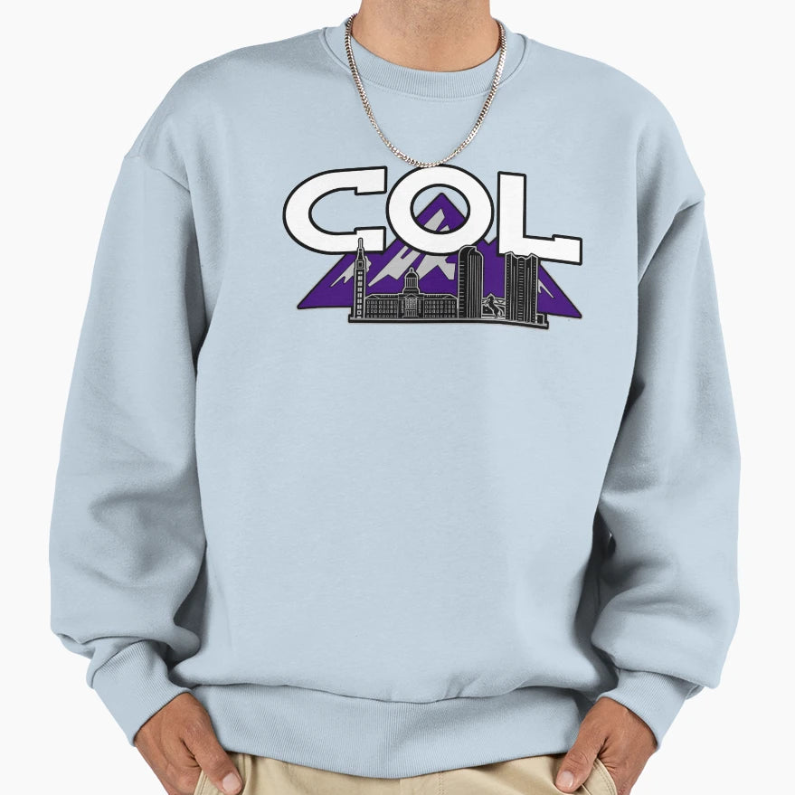 Colorado Denver Mountains Sweatshirt - Trendy Graphic Unisex - T-Shirt, Sweatshirt, Hoodie