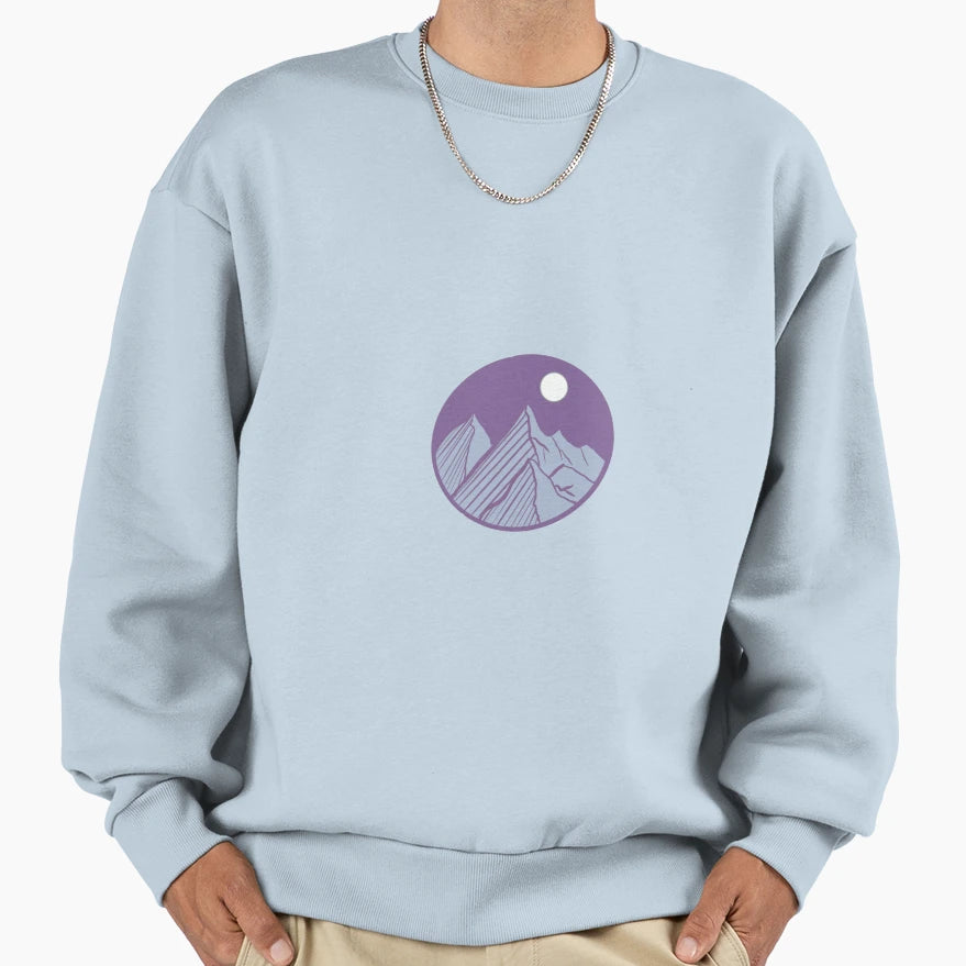 Purple Mountains Sweatshirt - Aesthetic Graphic for Adults - T-Shirt, Sweatshirt, Hoodie