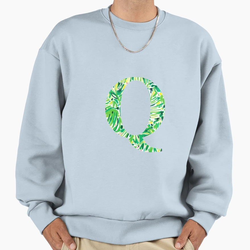 Letter Q Sweatshirt - Custom Art Print for Adults - T-Shirt, Sweatshirt, Hoodie